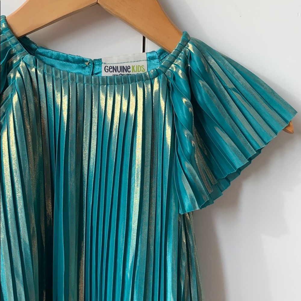 Genuine kids pleated shimmer dress